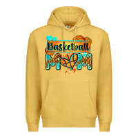 Antique Gold basketball mom with leopard Premium Hoodie - Zillion Design Studio