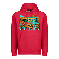 Cardinal basketball mom with leopard Premium Hoodie - Zillion Design Studio