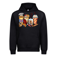 Black bakery coffee cups Urban Hoodie - Zillion Design Studio