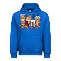 Cobalt bakery coffee cups Urban Hoodie - Zillion Design Studio