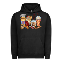 Pigment Black bakery coffee cups Urban Hoodie - Zillion Design Studio