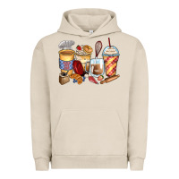 Pigment French Oak bakery coffee cups Urban Hoodie - Zillion Design Studio