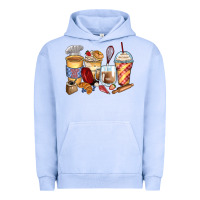 Pigment Grape Ice bakery coffee cups Urban Hoodie - Zillion Design Studio