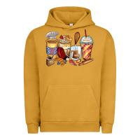 Pigment Peanut Butter bakery coffee cups Urban Hoodie - Zillion Design Studio