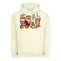 Pigment Pistachio bakery coffee cups Urban Hoodie - Zillion Design Studio