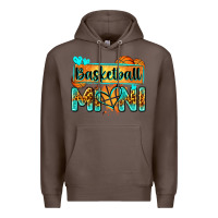 Coffee basketball mini with leopard Premium Hoodie - Zillion Design Studio