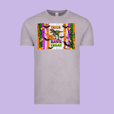 Trick Rawr Treat Kids Bottle Vintage Tee Designed By Artiststas
