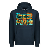 Navy basketball mini with leopard Premium Hoodie - Zillion Design Studio