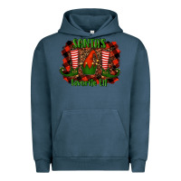 Pigment Midnight Navy santa's favorite elf Urban Hoodie - RanaPortraitStore