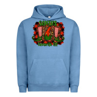 Pigment Pebble Blue santa's favorite elf Urban Hoodie - RanaPortraitStore