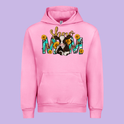 Show Mom With Cow Mothers Day Urban Hoodie Designed By Texasbilliewilder