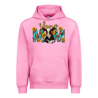 Fuchsia Pink show mom with cow mothers day Urban Hoodie - texasbilliewilder