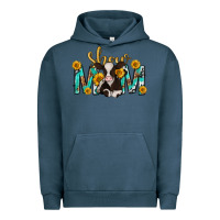 Pigment Midnight Navy show mom with cow mothers day Urban Hoodie - texasbilliewilder