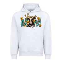 White show mom with cow mothers day Urban Hoodie - texasbilliewilder