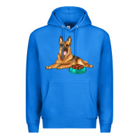 True Royal german shepherd with food bowl Premium Hoodie - texasbilliewilder