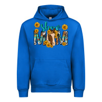 Cobalt show mom with horse mothers day Urban Hoodie - texasbilliewilder