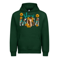 Forest Green show mom with horse mothers day Urban Hoodie - texasbilliewilder