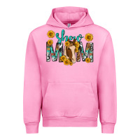 Fuchsia Pink show mom with horse mothers day Urban Hoodie - texasbilliewilder