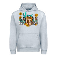 Heather Grey show mom with horse mothers day Urban Hoodie - texasbilliewilder