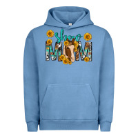 Pigment Pebble Blue show mom with horse mothers day Urban Hoodie - texasbilliewilder