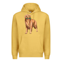 Antique Gold golden retriever with toys Premium Hoodie - texasbilliewilder