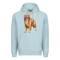 Blue Mist golden retriever with toys Premium Hoodie - texasbilliewilder