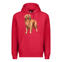 Cardinal golden retriever with toys Premium Hoodie - texasbilliewilder
