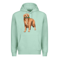 Seafoam golden retriever with toys Premium Hoodie - texasbilliewilder