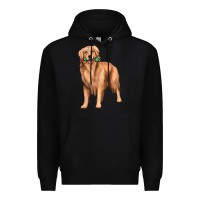 Black golden retriever with toys Premium Hoodie - texasbilliewilder