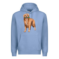 Colony Blue golden retriever with toys Premium Hoodie - texasbilliewilder