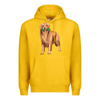 Lemon golden retriever with toys Premium Hoodie - texasbilliewilder