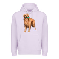 Lilac golden retriever with toys Premium Hoodie - texasbilliewilder