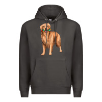 Smoke golden retriever with toys Premium Hoodie - texasbilliewilder