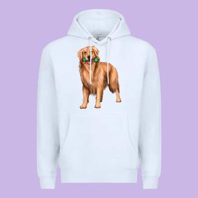 Golden Retriever With Toys Premium Hoodie Designed By Texasbilliewilder