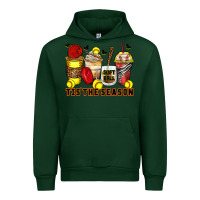 Forest Green tis' the season softball coffee cups Urban Hoodie - Zillion Design Studio