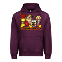 Mauve Wine tis' the season softball coffee cups Urban Hoodie - Zillion Design Studio