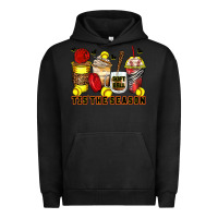 Pigment Black tis' the season softball coffee cups Urban Hoodie - Zillion Design Studio