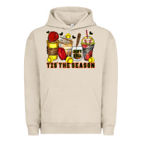 Pigment French Oak tis' the season softball coffee cups Urban Hoodie - Zillion Design Studio