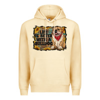 Pina Colada life is better with a bulldog Premium Hoodie - RanaPortraitStore