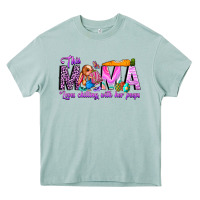 Arona This Mama is chilling with her Heavy Core Tee - CowhideDigitalArt