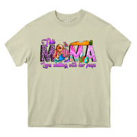 Mossy This Mama is chilling with her Heavy Core Tee - CowhideDigitalArt