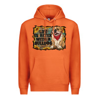 Carrot life is better with a bulldog Premium Hoodie - RanaPortraitStore