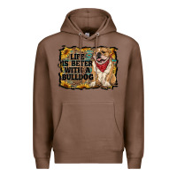 Chestnut life is better with a bulldog Premium Hoodie - RanaPortraitStore