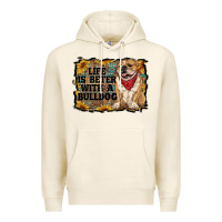 Tofu life is better with a bulldog Premium Hoodie - RanaPortraitStore