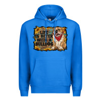 True Royal life is better with a bulldog Premium Hoodie - RanaPortraitStore