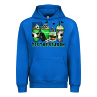 Cobalt tis' the season soccer coffee cups Urban Hoodie - Zillion Design Studio