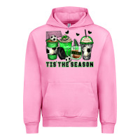 Fuchsia Pink tis' the season soccer coffee cups Urban Hoodie - Zillion Design Studio