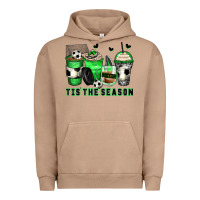 Tis' The Season Soccer Coffee Cups Urban Hoodie | Teevron