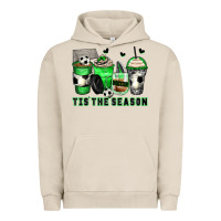 Pigment French Oak tis' the season soccer coffee cups Urban Hoodie - Zillion Design Studio