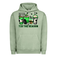Pigment Oil Green tis' the season soccer coffee cups Urban Hoodie - Zillion Design Studio
